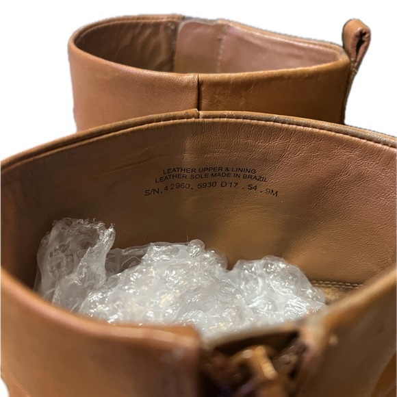 Tory Burch Gabrielle Elegant Tan Ankle Boots Size 9M - Picture 7 of 13